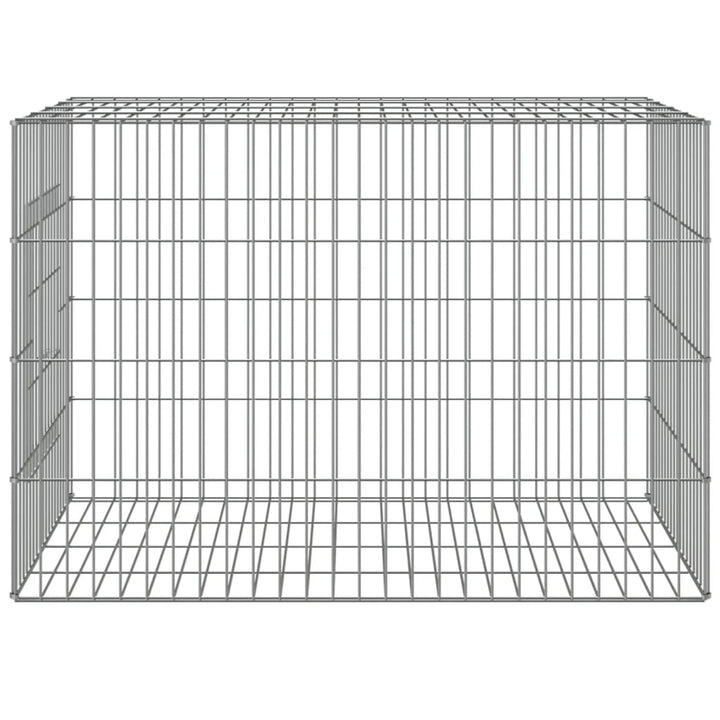 Konijnenkooi 78x54x54 cm gegalvaniseerd ijzer