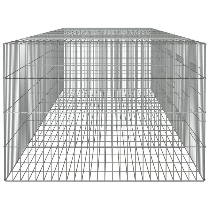 Konijnenkooi met 5 panelen 273x79x54 cm gegalvaniseerd ijzer