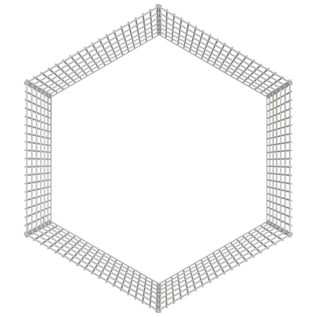 Konijnenkooi met 6 panelen 54x60 cm gegalvaniseerd ijzer