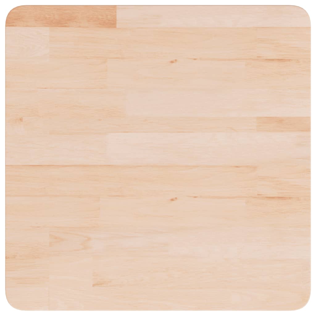 Tafelblad vierkant 50x50x1,5 cm onbehandeld massief eikenhout