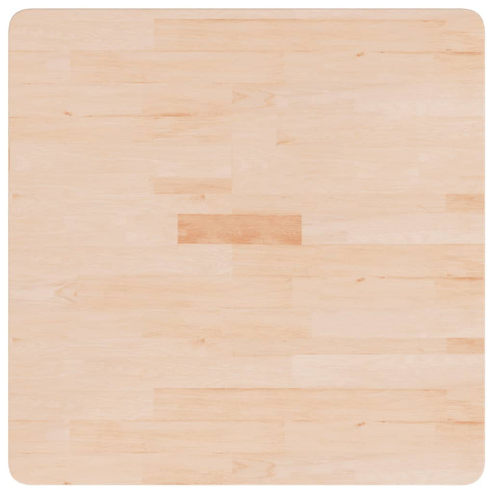 Tafelblad vierkant 70x70x1,5 cm onbehandeld massief eikenhout