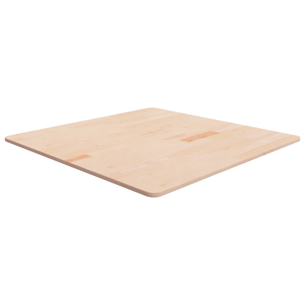 Tafelblad vierkant 90x90x1,5 cm onbehandeld massief eikenhout