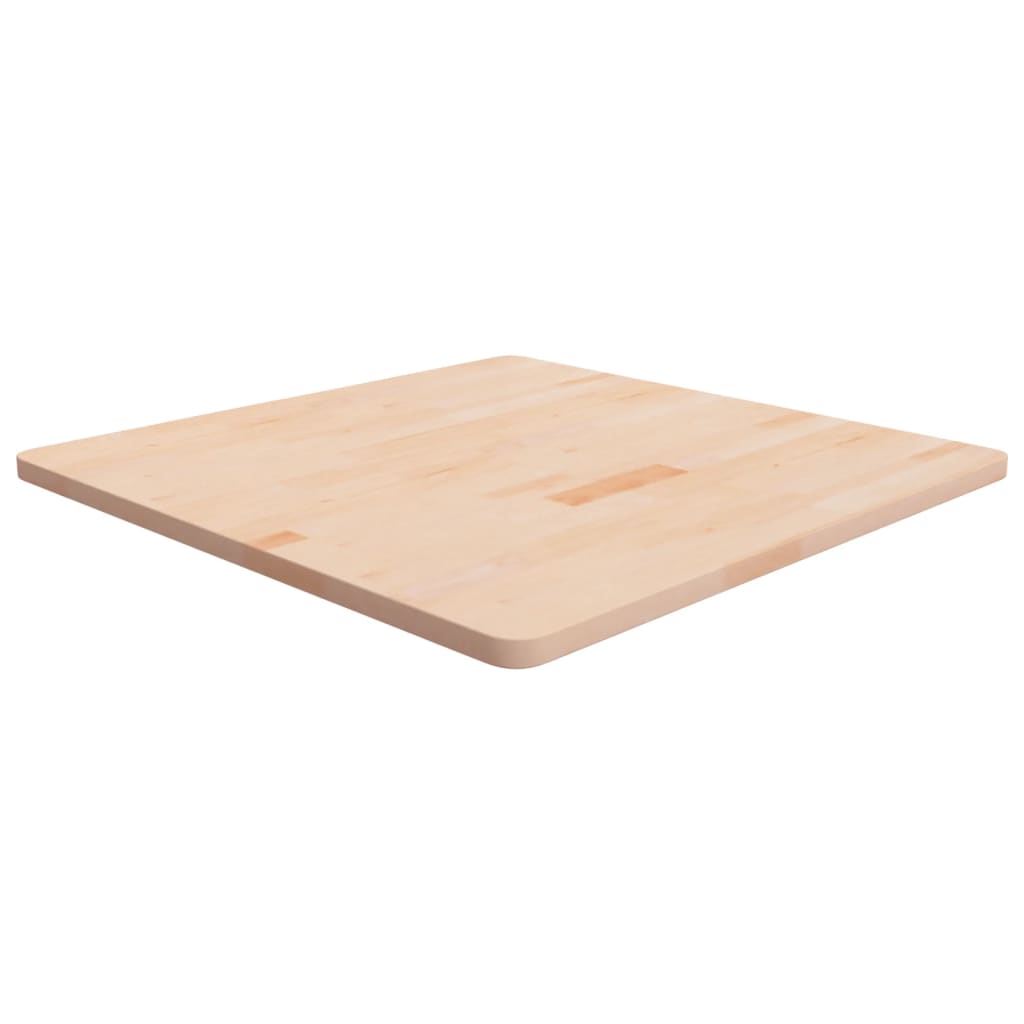 Tafelblad vierkant 80x80x2,5 cm onbehandeld massief eikenhout