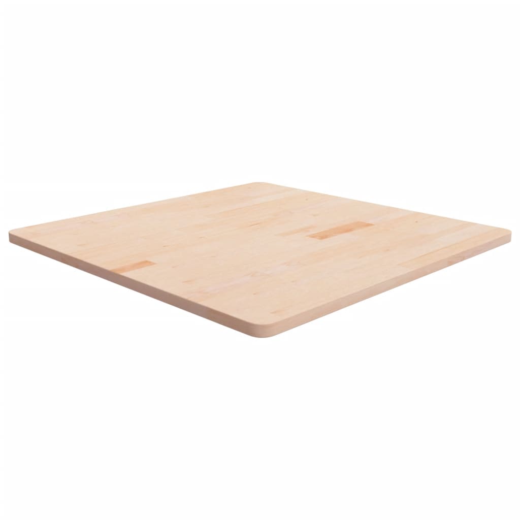 Tafelblad vierkant 90x90x2,5 cm onbehandeld massief eikenhout