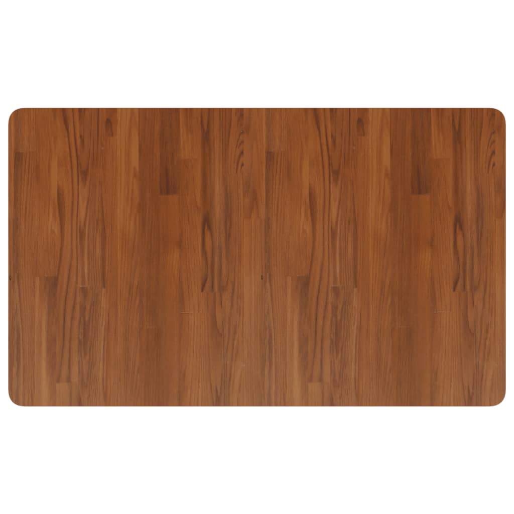 Wastafelblad 100x60x1,5cm behandeld massief hout donkerbruin