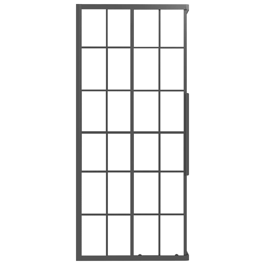 Douchecabine 80x70x180 cm mat ESG zwart