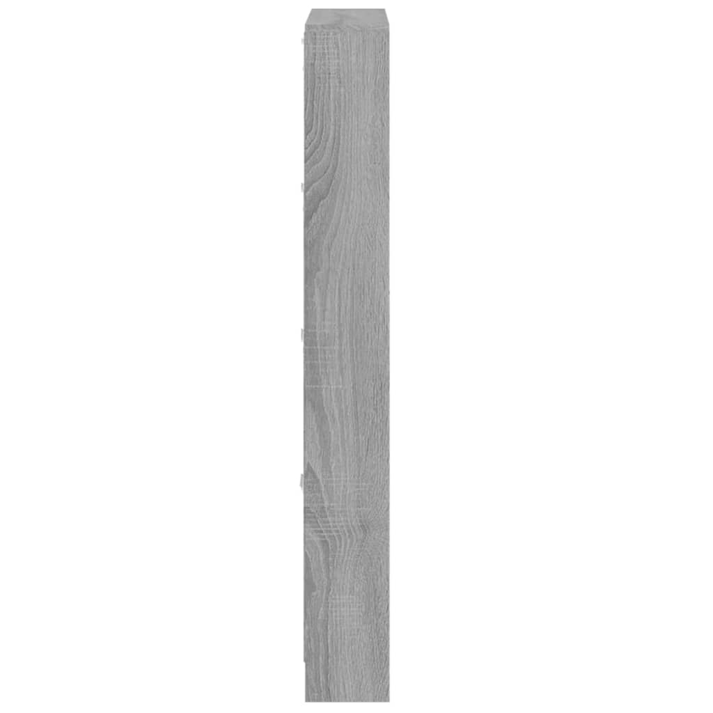 Schoenenkast 59x17x150 cm bewerkt hout grijs sonoma