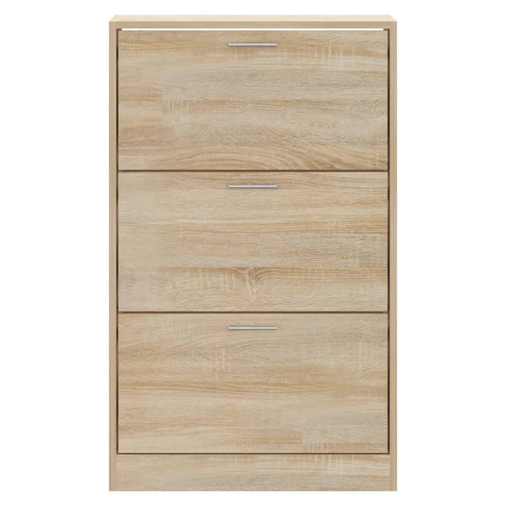 Schoenenkast 63x24x103 cm bewerkt hout sonoma eikenkleurig