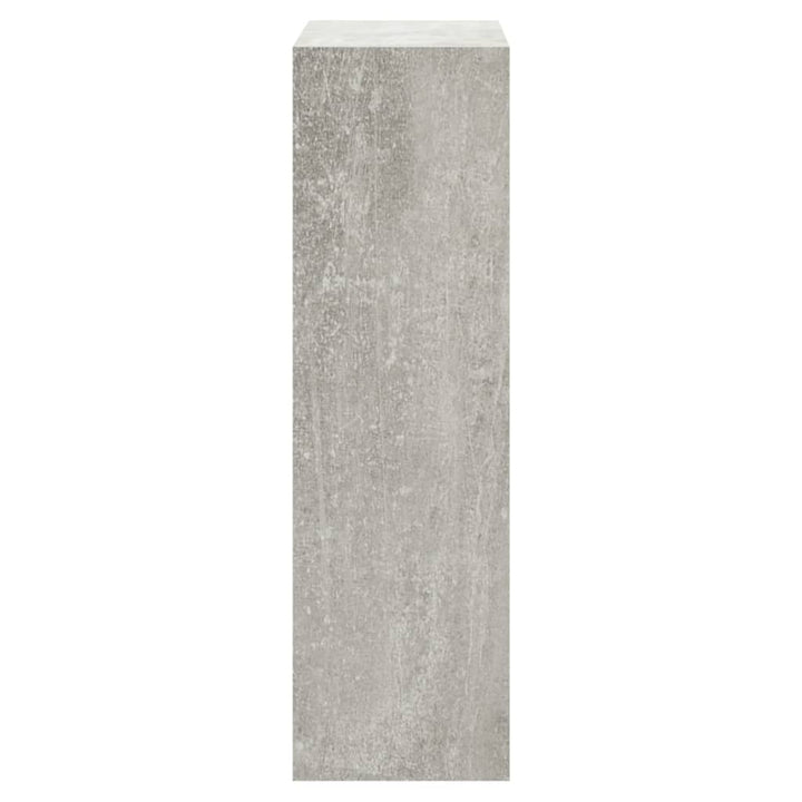 Schoenenkast 63x24x81 cm bewerkt hout betongrijs