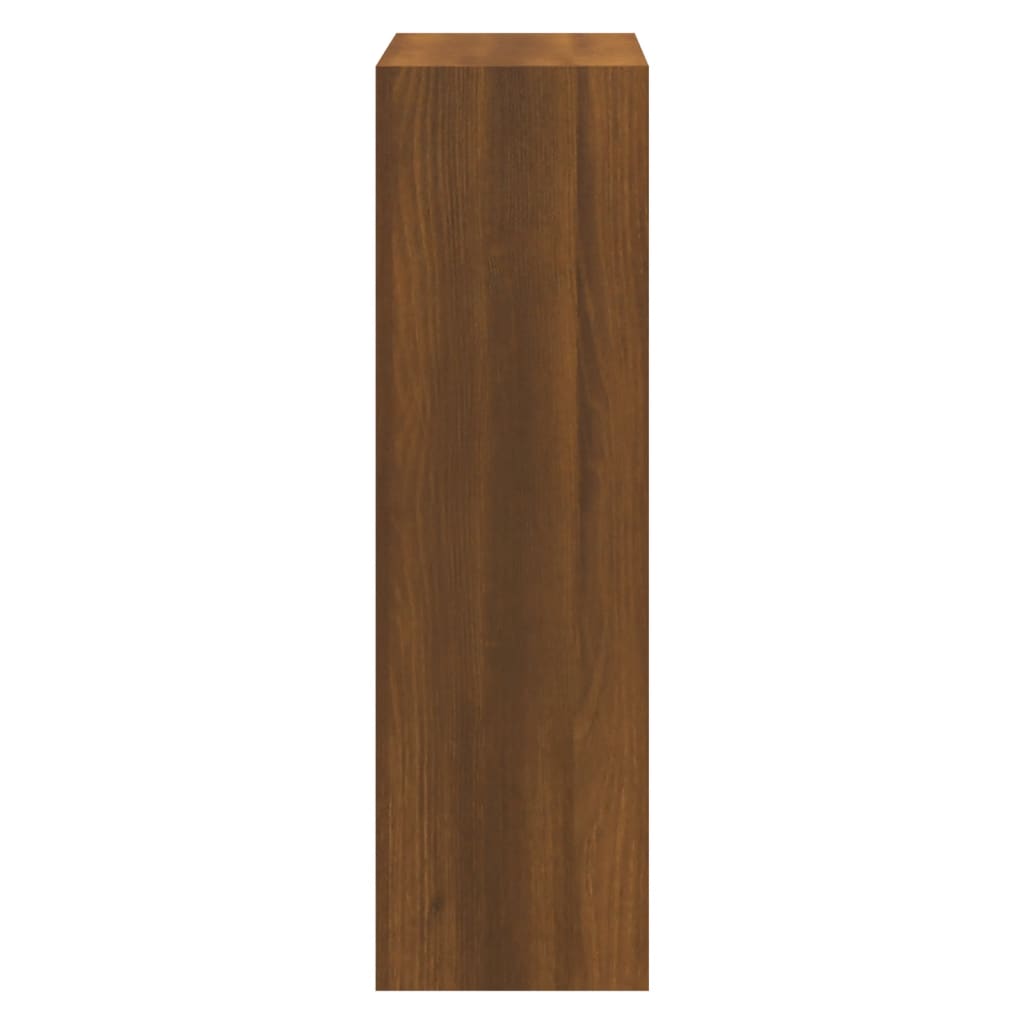 Schoenenkast 63x24x81 cm bewerkt hout bruin eikenkleur