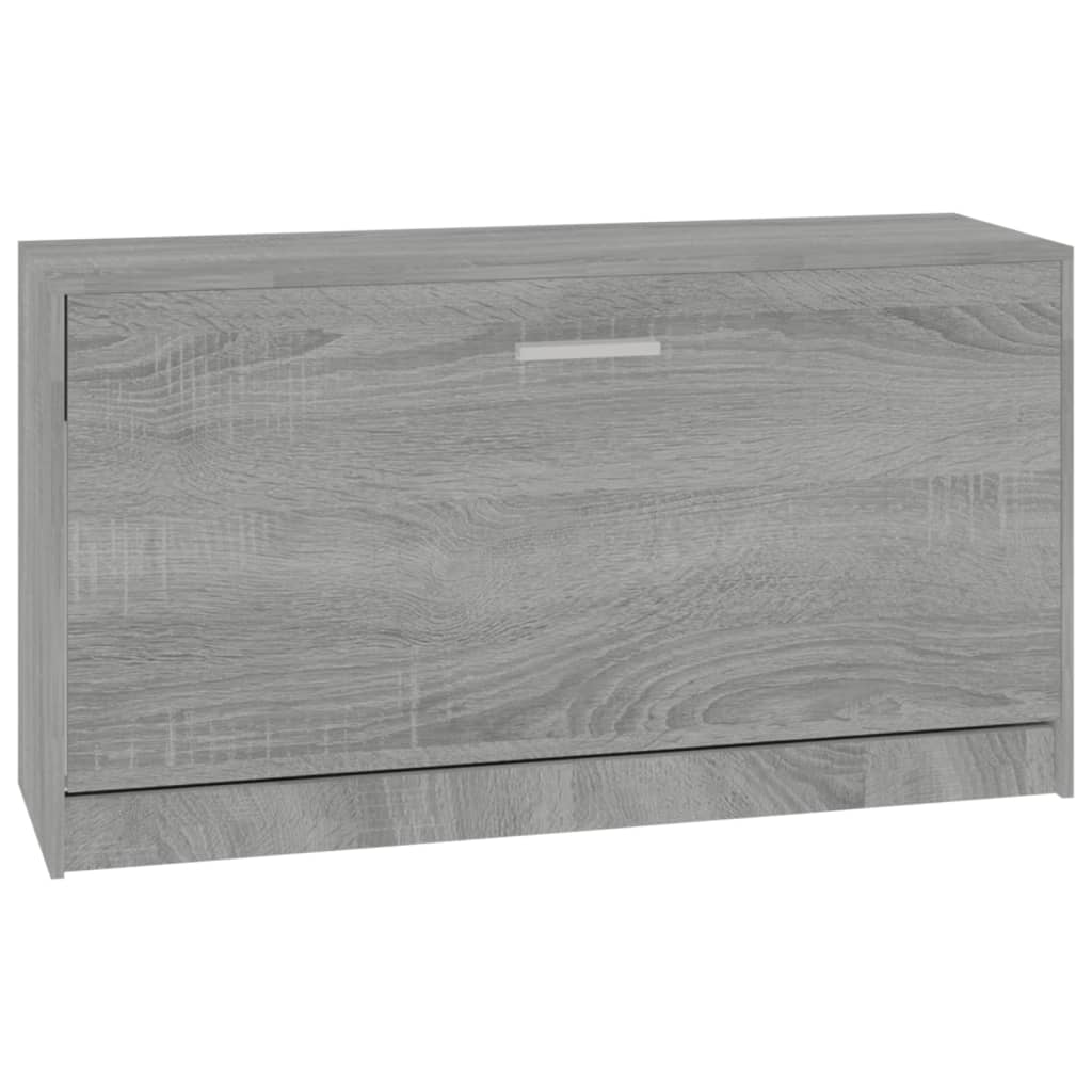 Schoenenbank 80x24x45 cm bewerkt hout grijs sonoma eikenkleur