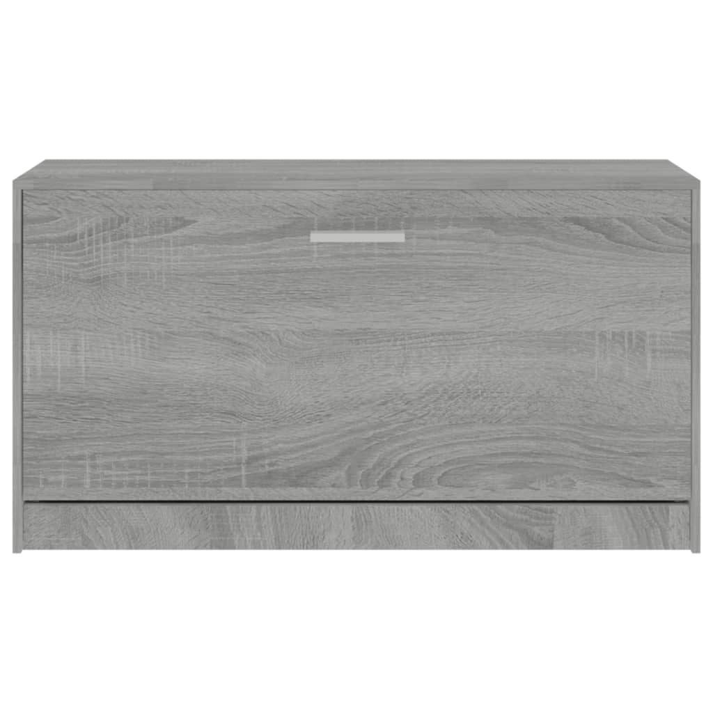 Schoenenbank 80x24x45 cm bewerkt hout grijs sonoma eikenkleur