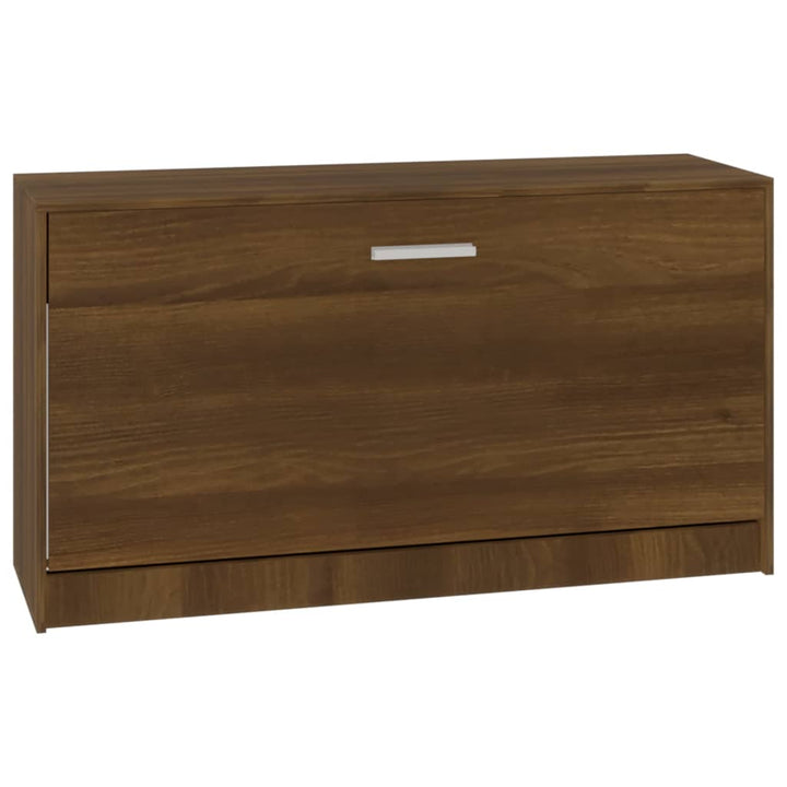 Schoenenbank 80x24x45 cm bewerkt hout bruin eikenkleur