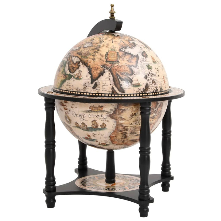 Globebar massief eucalyptushout zwart