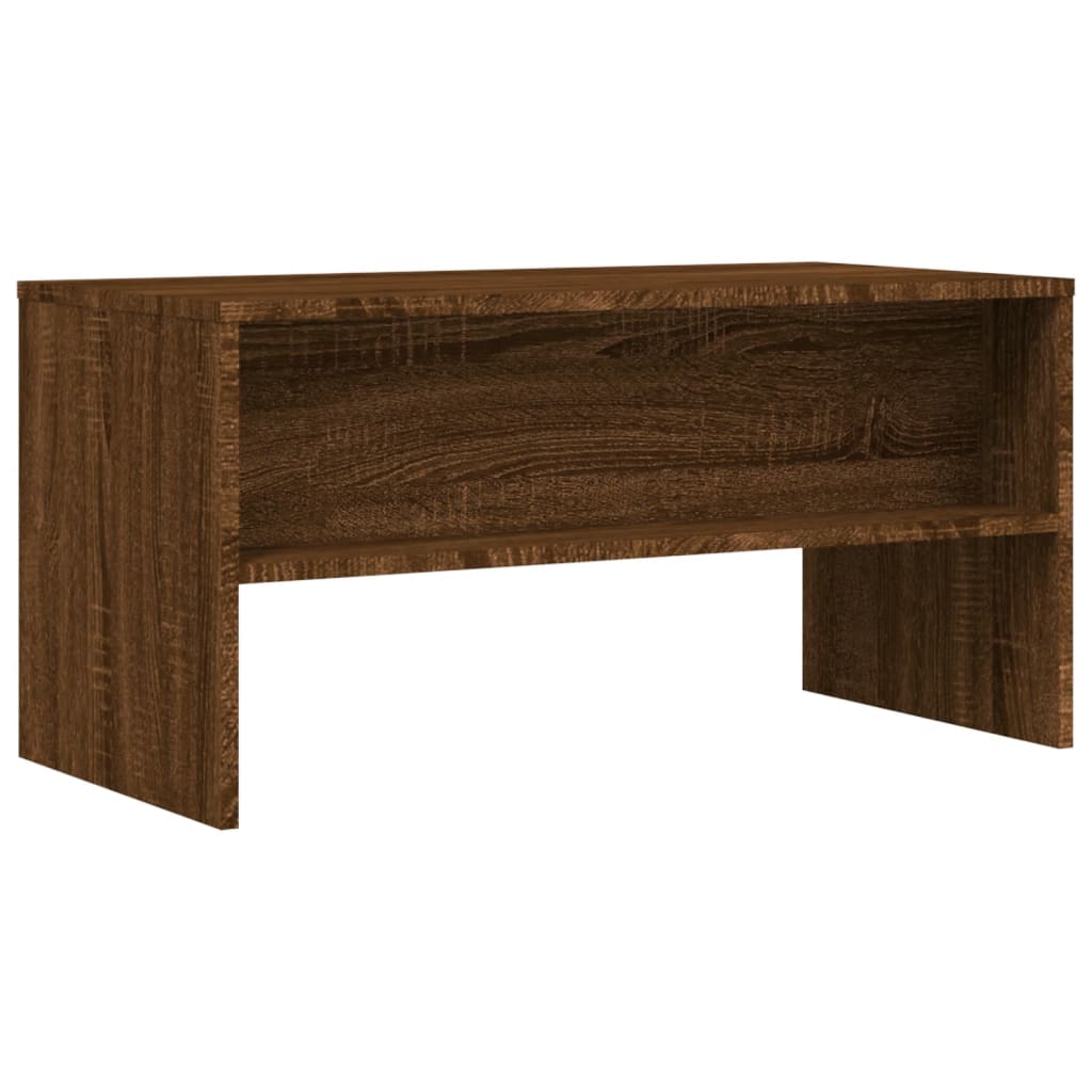 Tv-meubel 80x40x40 cm bewerkt hout bruin eikenkleur