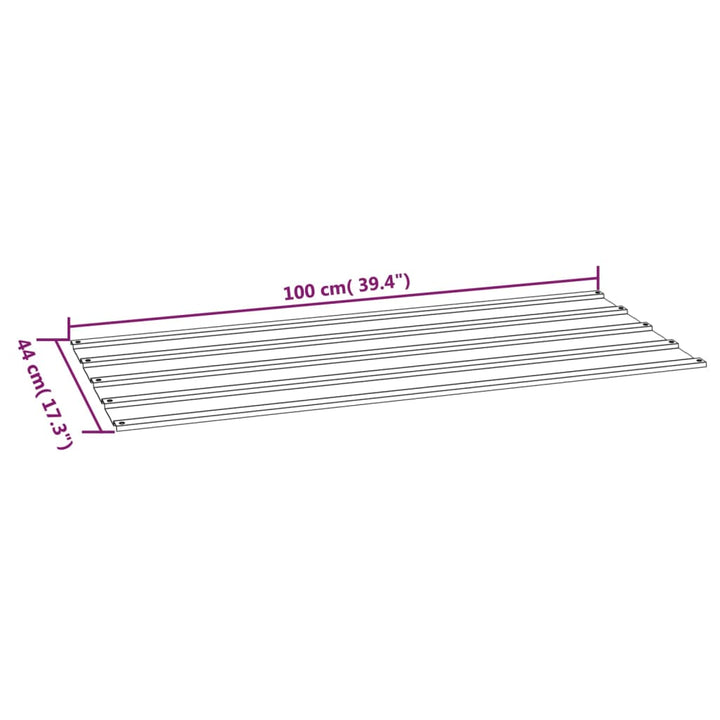 Dakpanelen 36 st 100x44 cm cortenstaal roestig