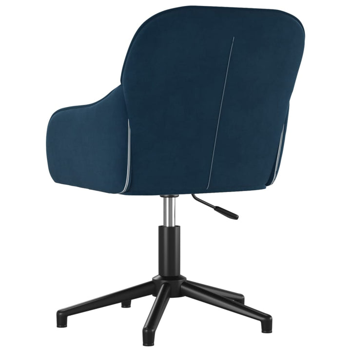 Eetkamerstoelen draaibaar 2 st fluweel blauw