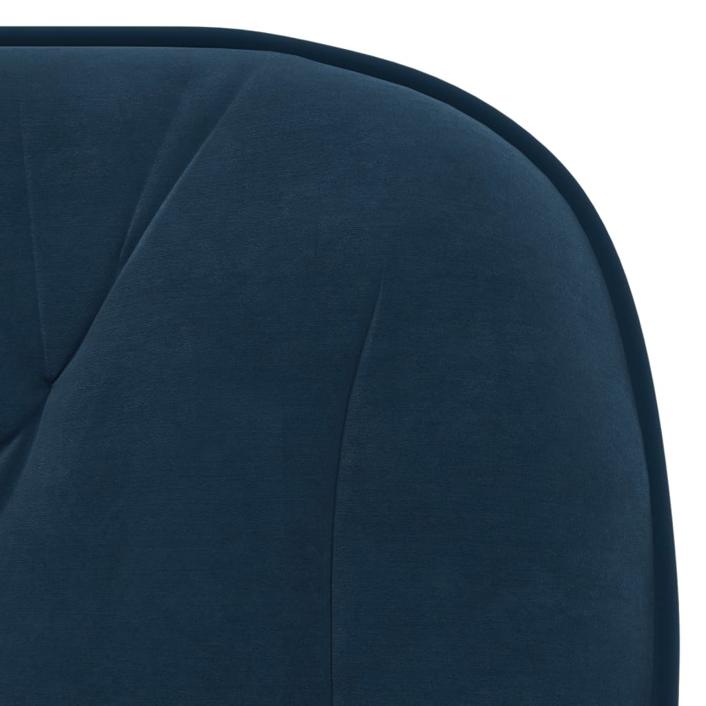 Eetkamerstoelen draaibaar 2 st fluweel blauw