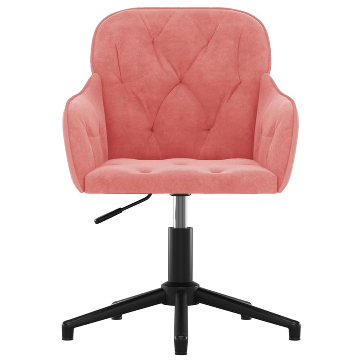 Eetkamerstoelen draaibaar 2 st fluweel roze