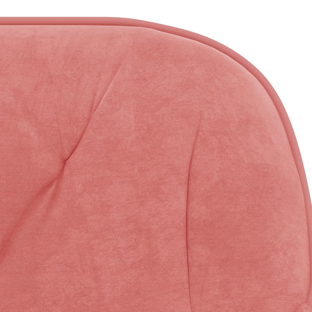 Eetkamerstoelen draaibaar 2 st fluweel roze