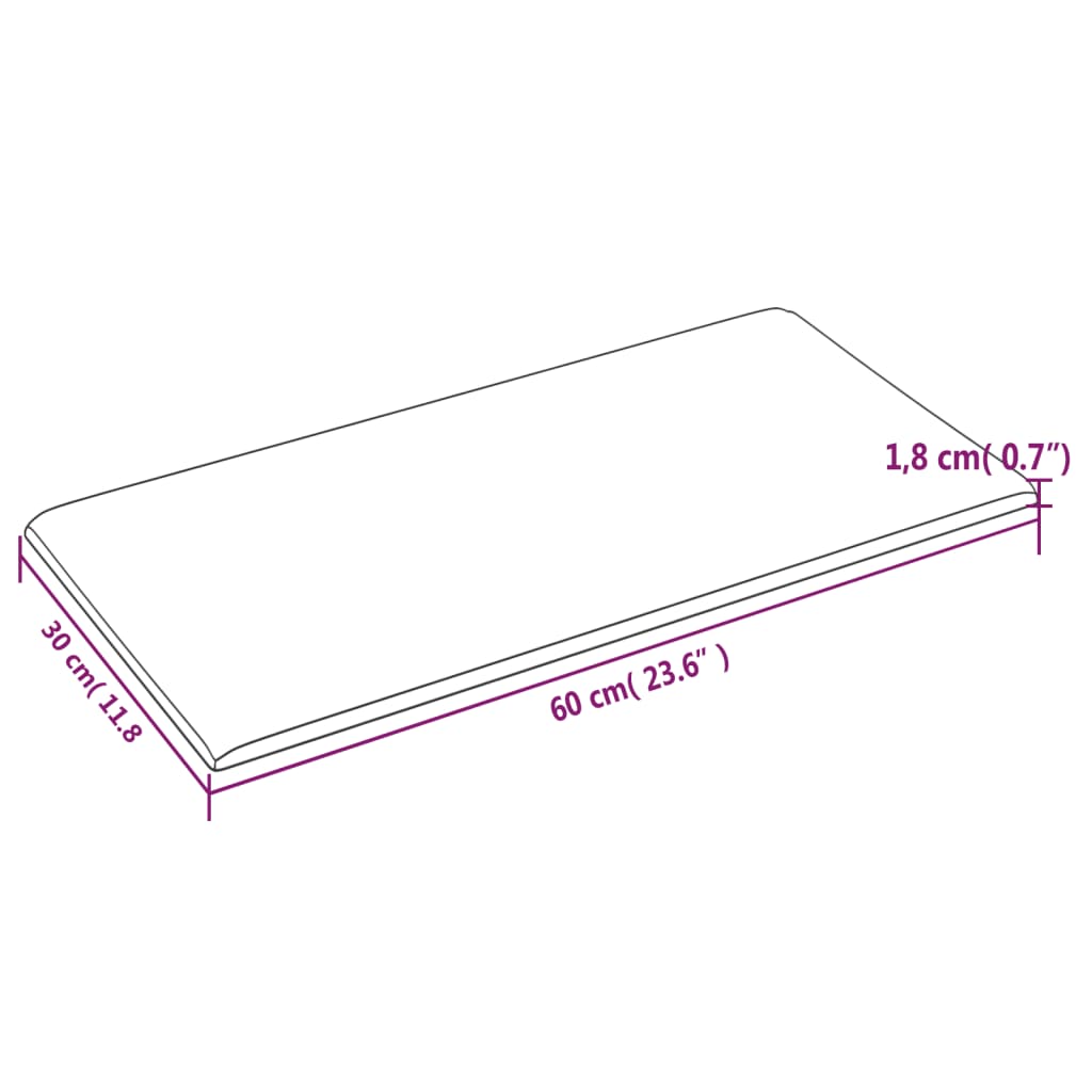 Wandpanelen 12 st 2,16 m² 60x30 cm stof crèmekleurig