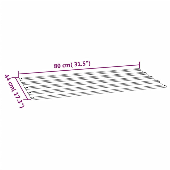 Dakpanelen 12 st 80x44 cm cortenstaal roestig