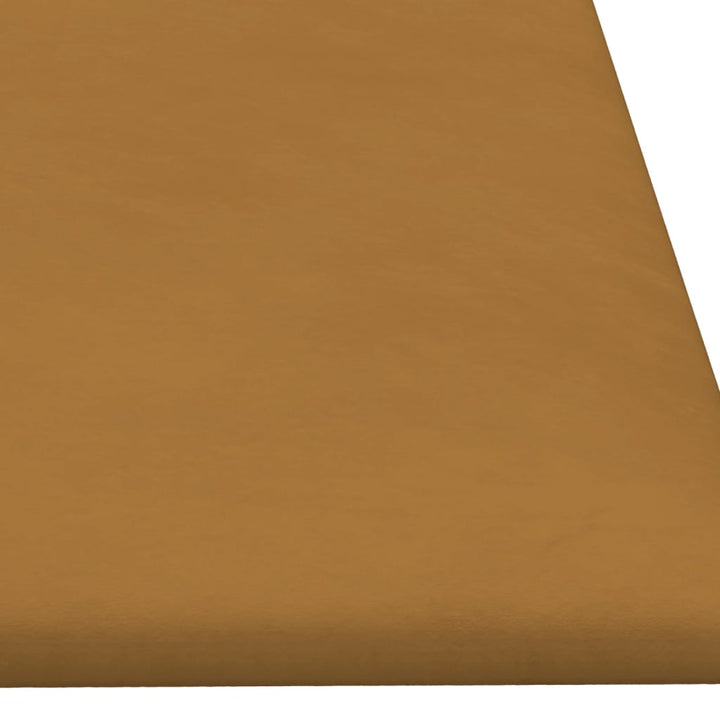 Wandpanelen 12 st 3,24 m² 90x30 cm fluweel bruin