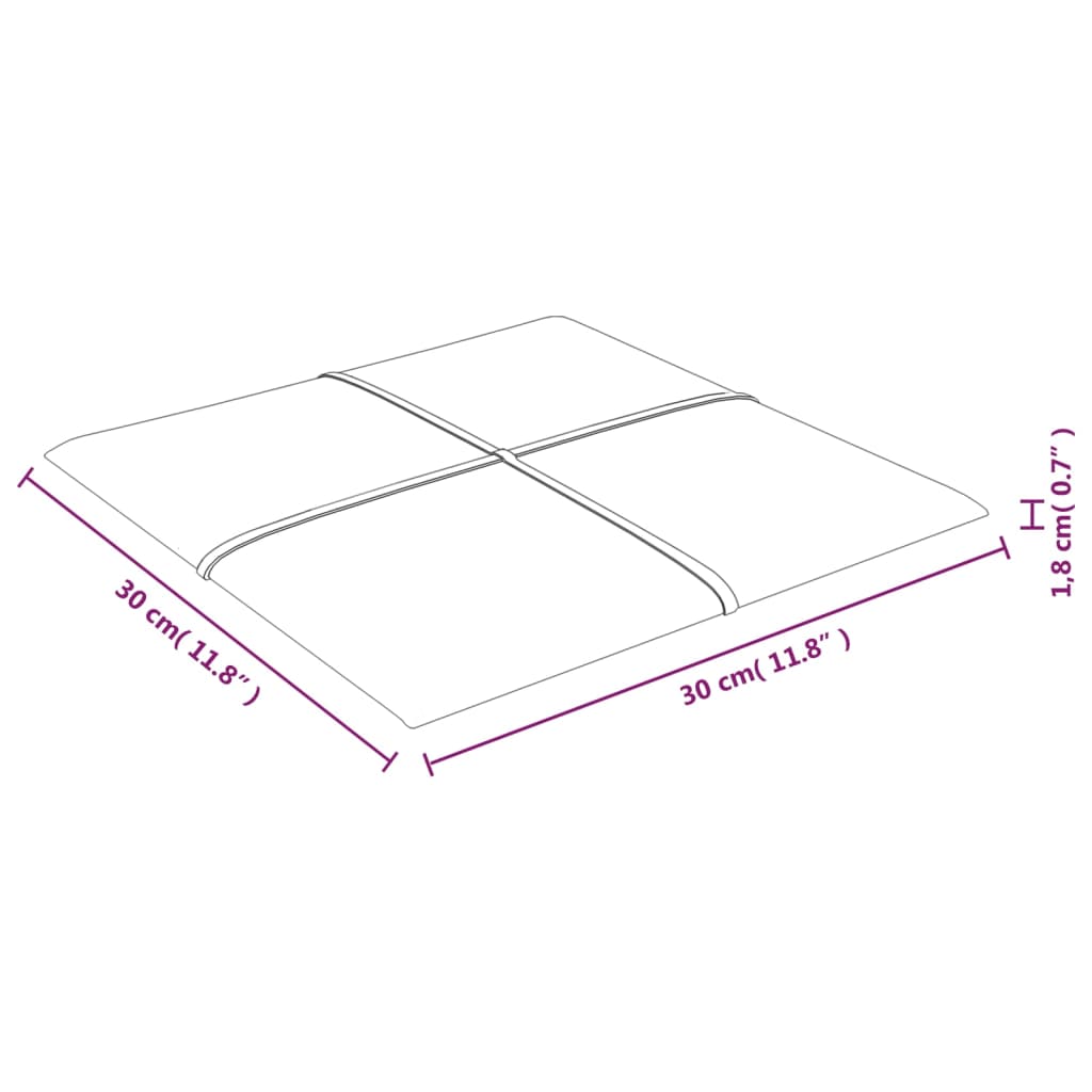 Wandpanelen 12 st 1,08 m² 30x30 cm fluweel geel