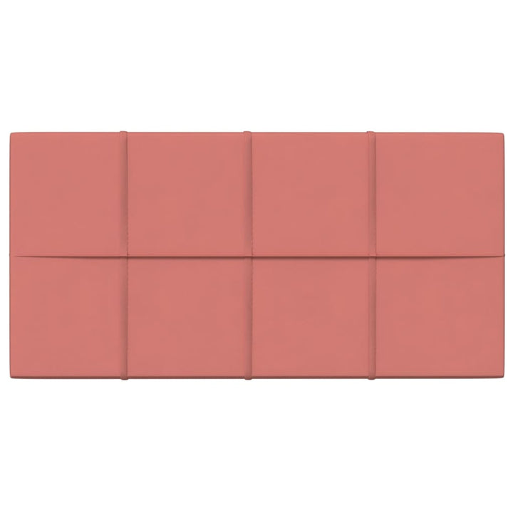 Wandpanelen 12 st 2,16 m² 60x30 cm fluweel roze