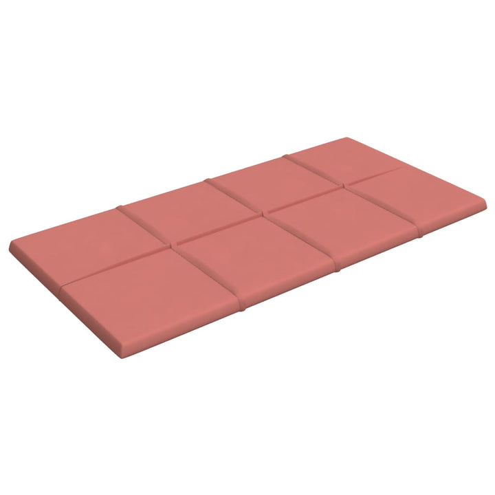 Wandpanelen 12 st 2,16 m² 60x30 cm fluweel roze