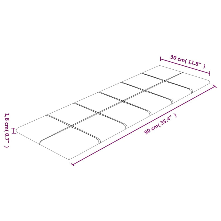 Wandpanelen 12 st 3,24 m² 90x30 cm fluweel donkergroen