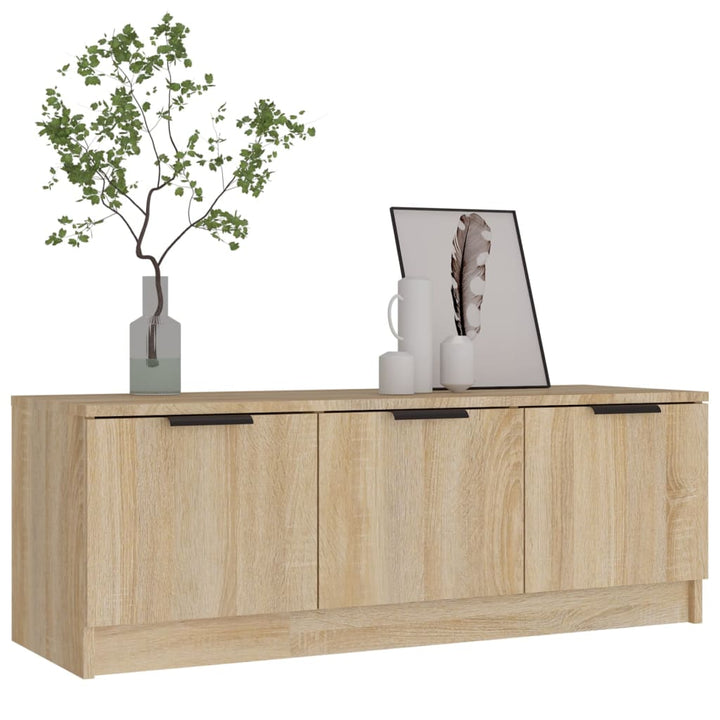 Tv-meubel 102x35x36,5 cm bewerkt hout sonoma eikenkleurig