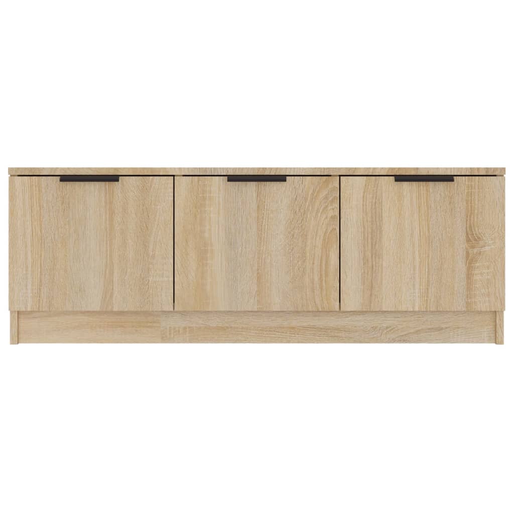 Tv-meubel 102x35x36,5 cm bewerkt hout sonoma eikenkleurig