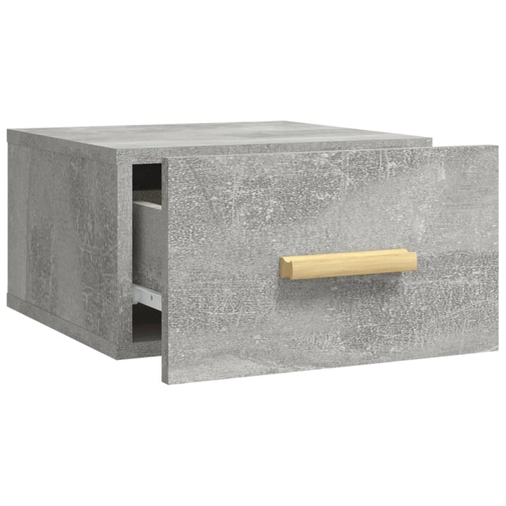 Nachtkastje wandgemonteerd 35x35x20 cm betongrijs