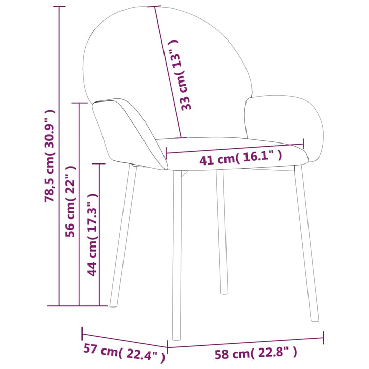 Eetkamerstoelen 2 st fluweel lichtgroen