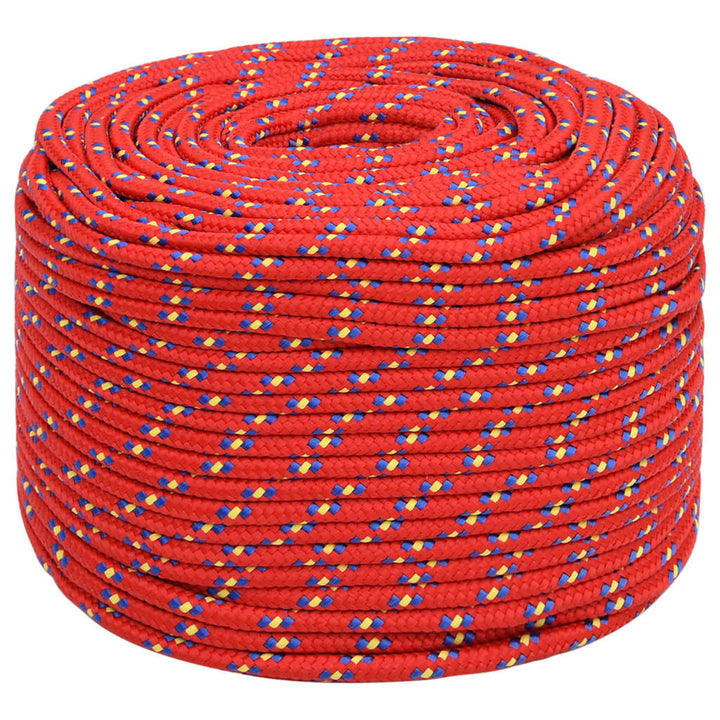 Boottouw 10 mm 25 m polypropyleen rood