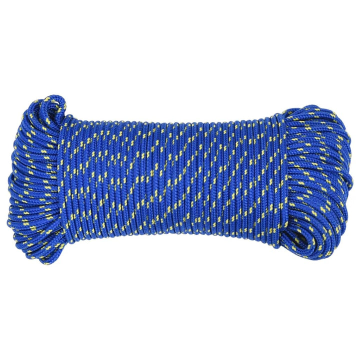 Boottouw 5 mm 100 m polypropyleen blauw