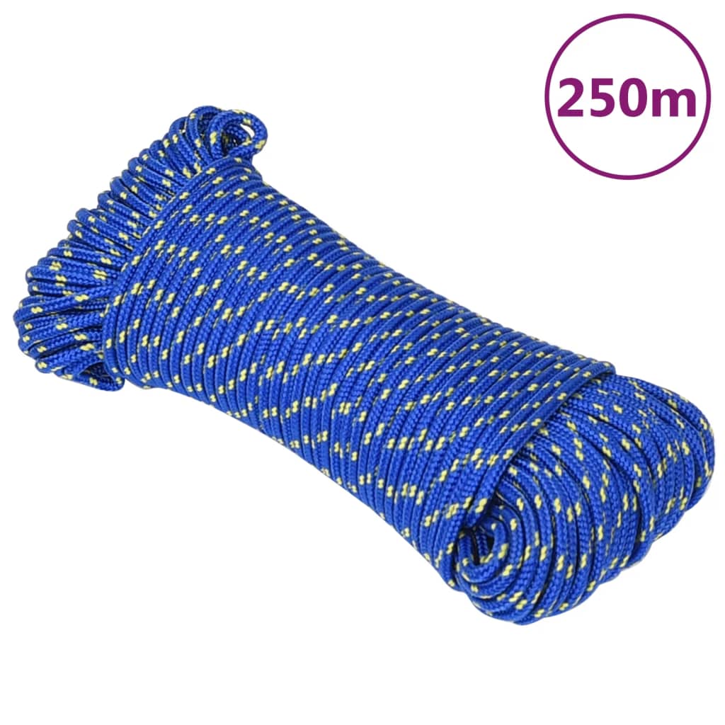 Boottouw 5 mm 250 m polypropyleen blauw