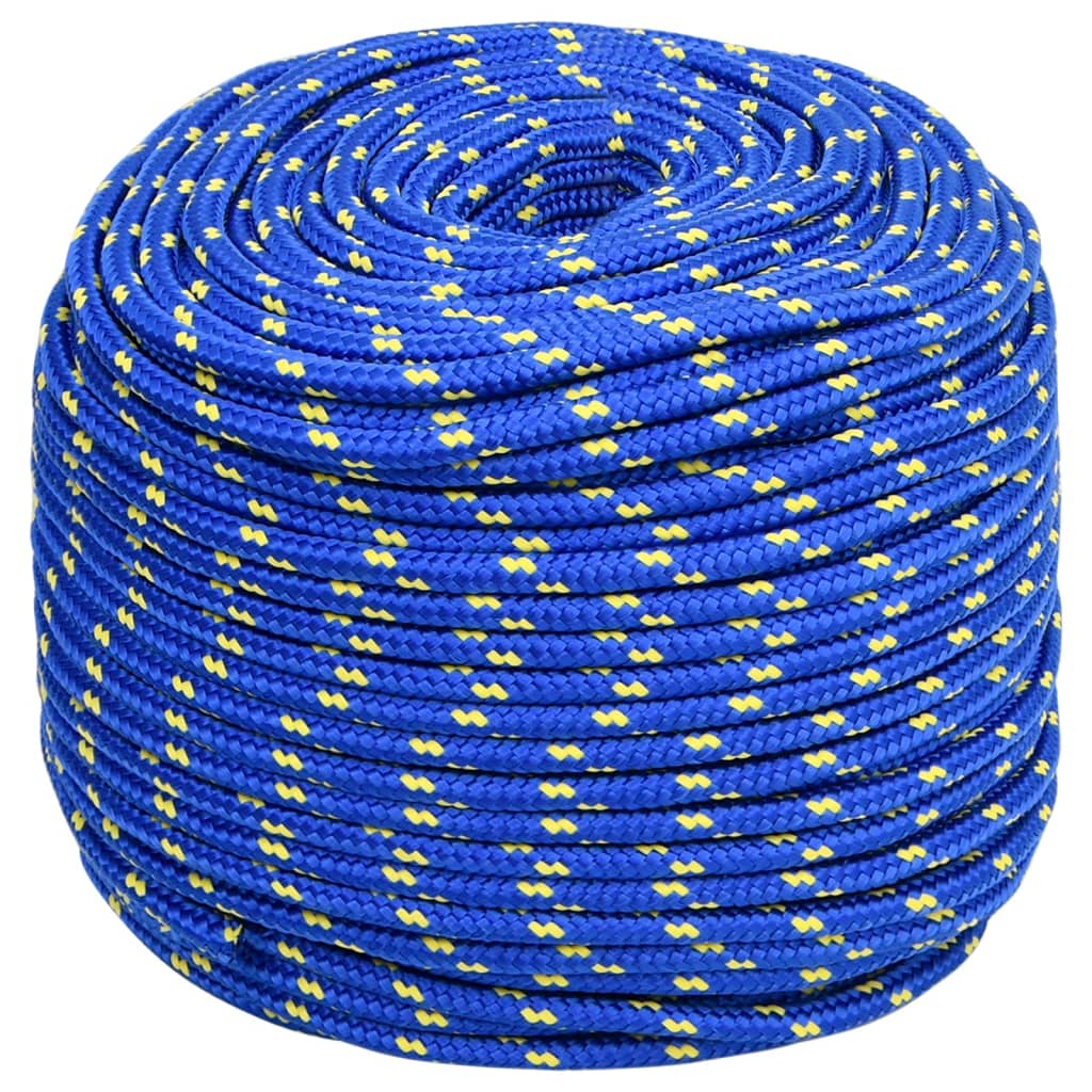 Boot touw 6 mm 50 m polypropyleen blauw