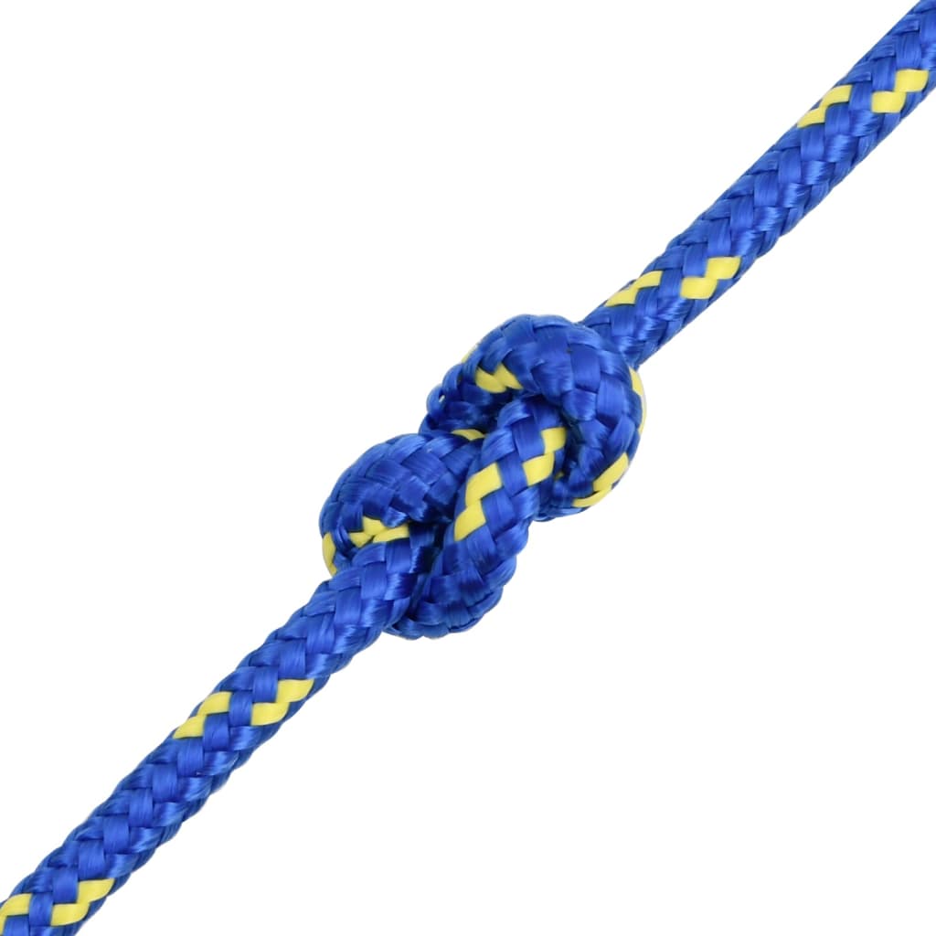 Boottouw 8 mm 25 m polypropyleen blauw