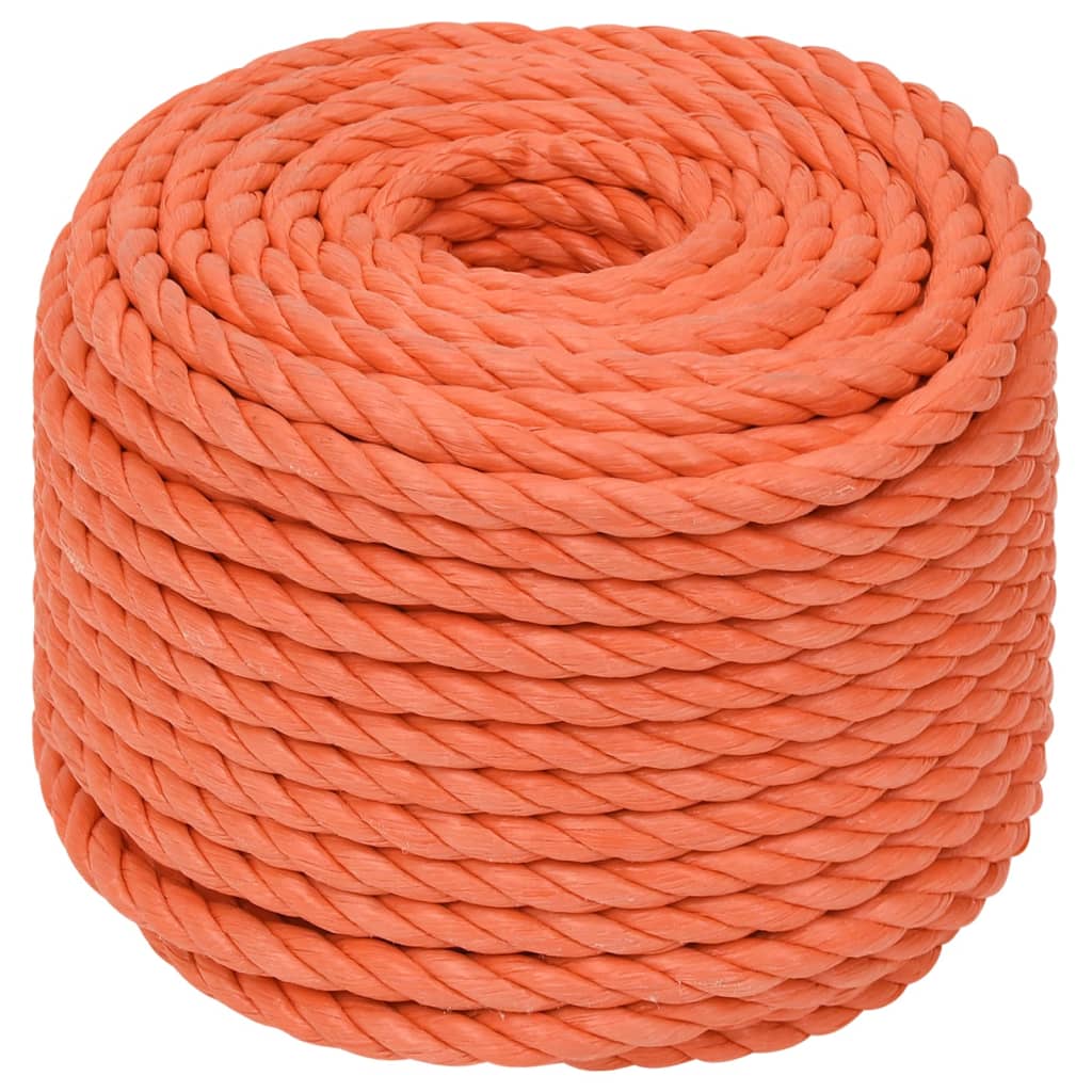 Werktouw 12 mm 25 m polypropeen oranje