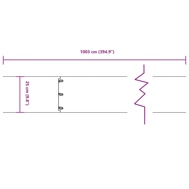 Gazonranden 10 stuks 25x103 cm flexibel cortenstaal