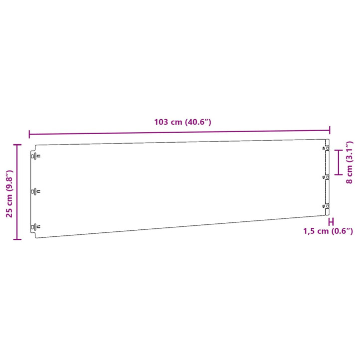 Gazonranden 10 stuks 25x103 cm flexibel cortenstaal