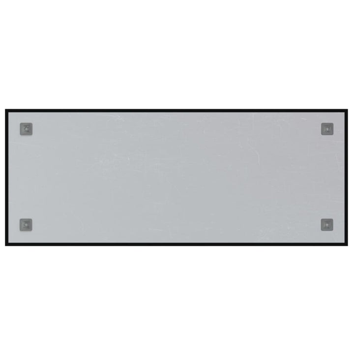 Magneetbord voor aan de wand 100x40 cm gehard glas zwart