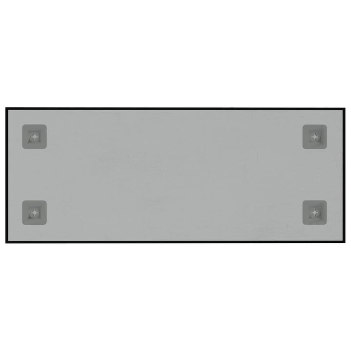 Magneetbord voor aan de wand 50x20 cm gehard glas zwart