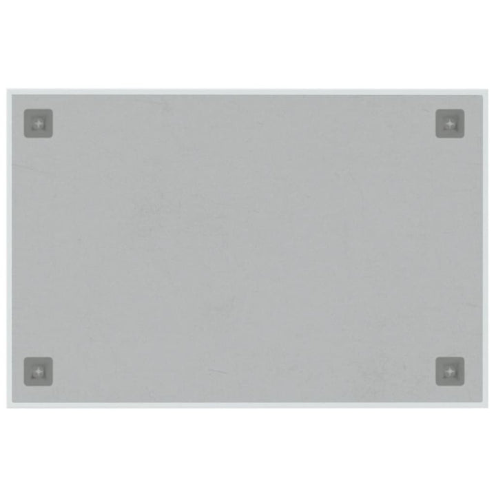 Magneetbord wandgemonteerd 60x40 cm gehard glas wit