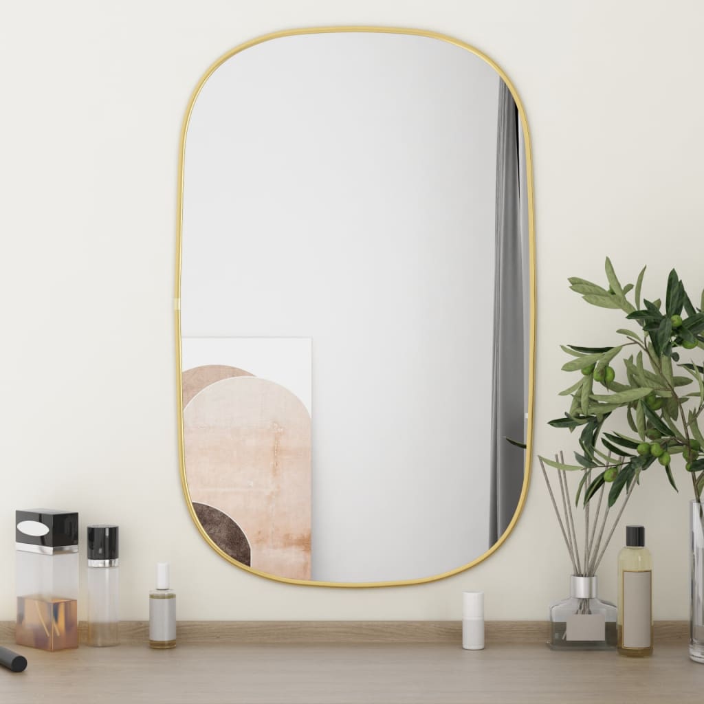 Wandspiegel 70x45 cm goudkleurig