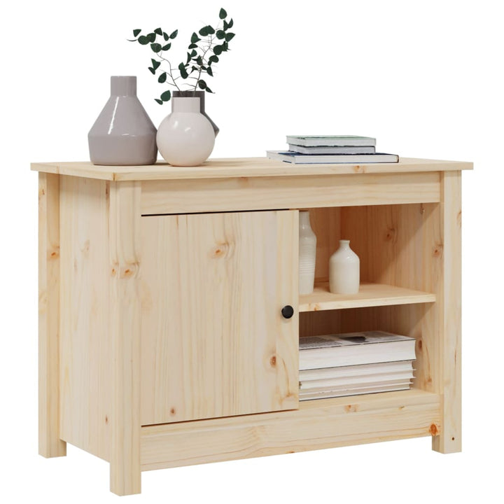 Tv-meubel 70x36,5x52 cm massief groenhout