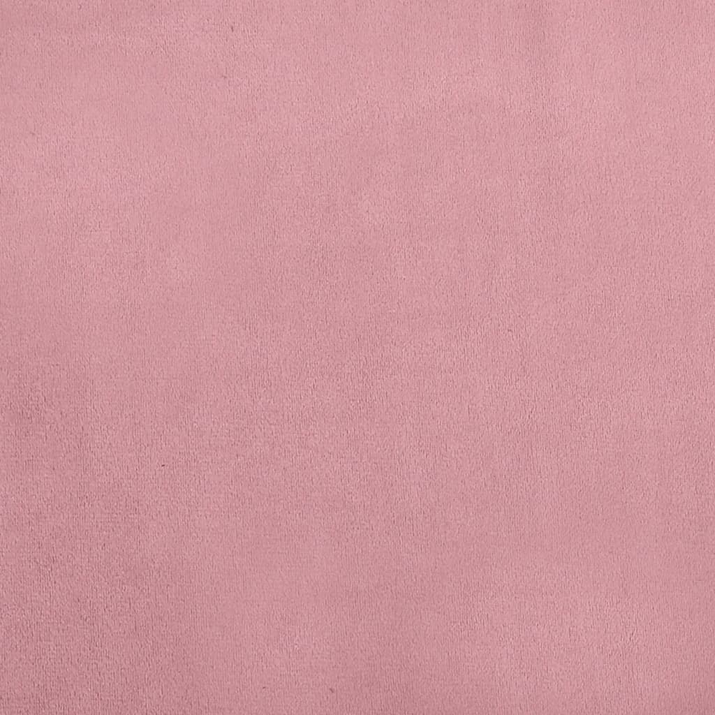 Hondenmand 95x55x30 cm fluweel roze