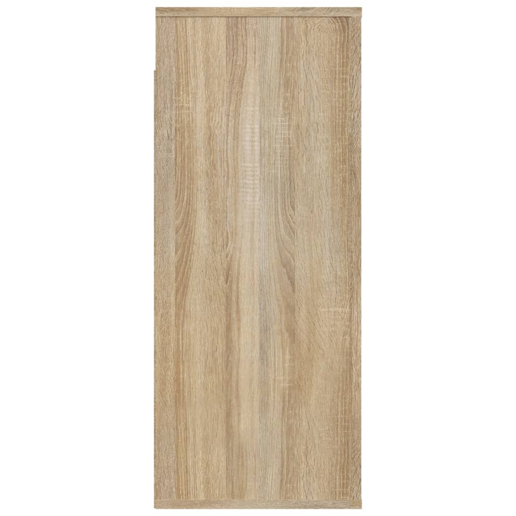 Wandkast 80x33x80 cm bewerkt hout sonoma eikenkleurig